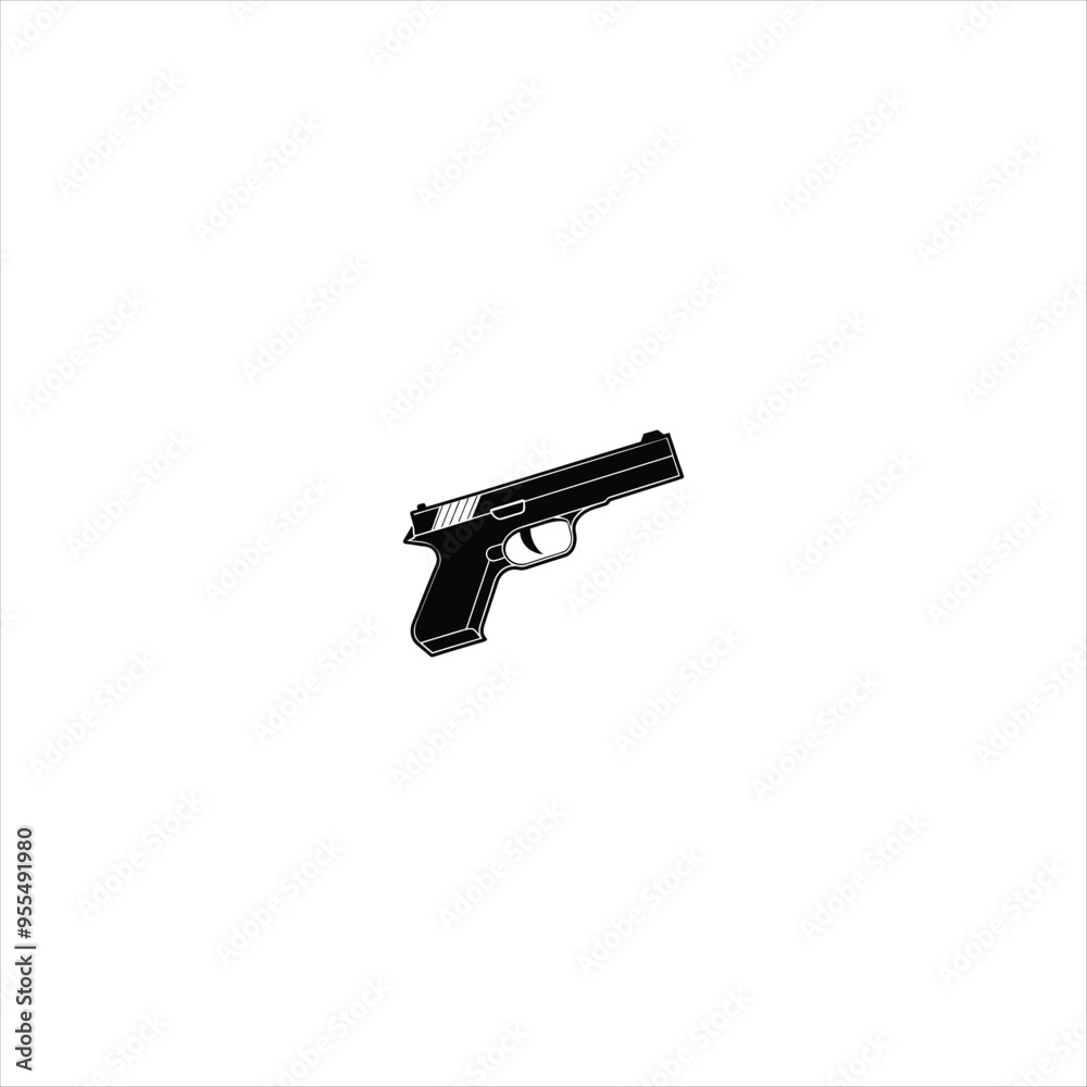 pistol in white pistol in white