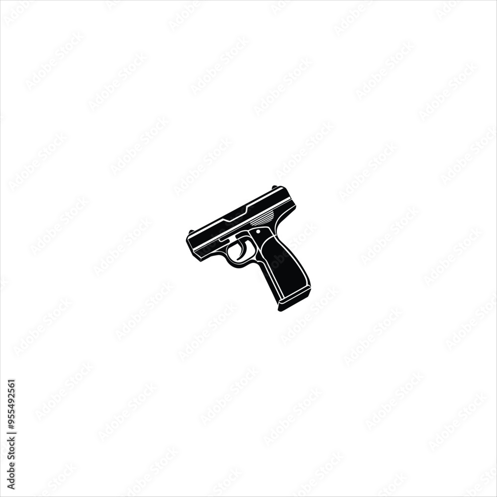 pistol in white pistol in white