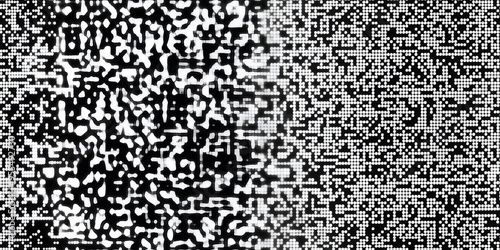 Seamless no signal transmission error black and white TV static noise pattern. Television screen or video game pixel glitch damage background texture. Retro analog grunge graphic transparent overlay.