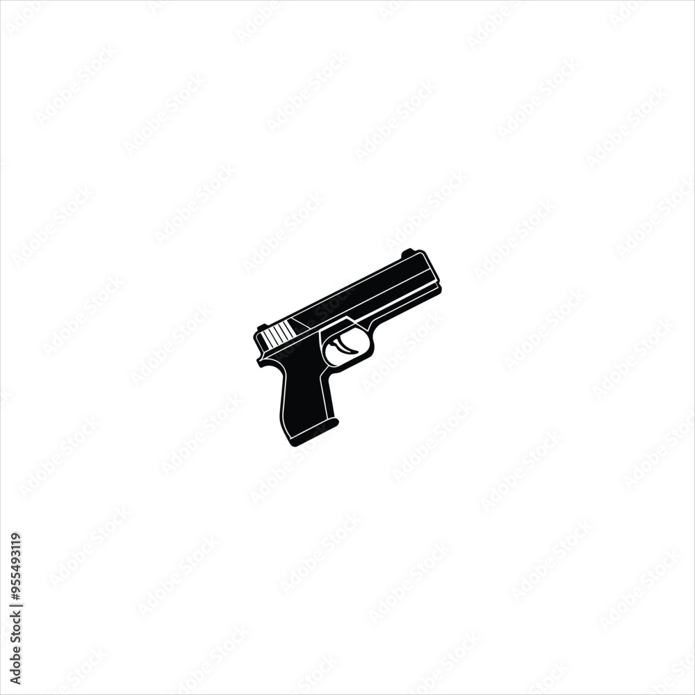 pistol in white pistol in white