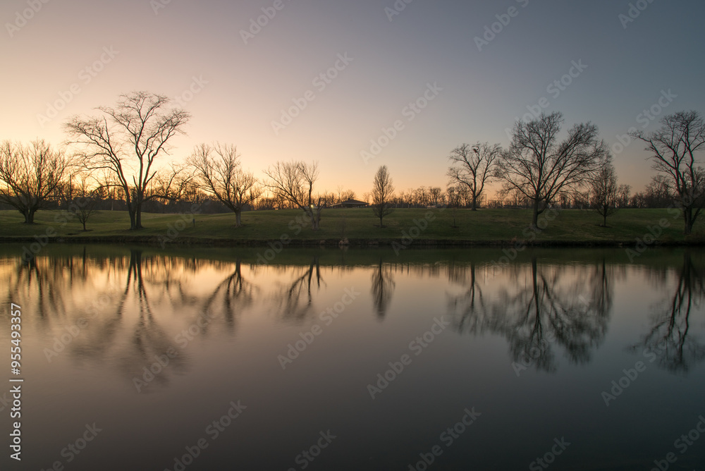 beautiful reflection on franzen lake kentucky beautiful reflection on franzen lake kentucky