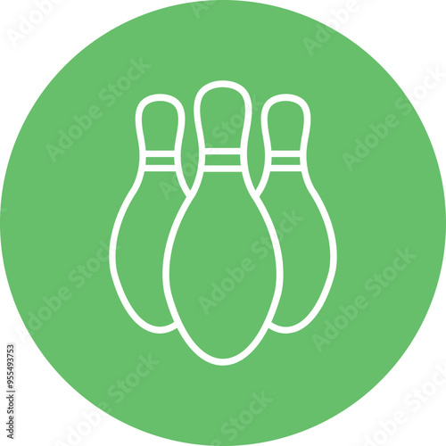 Bowling Pin Vector Icon