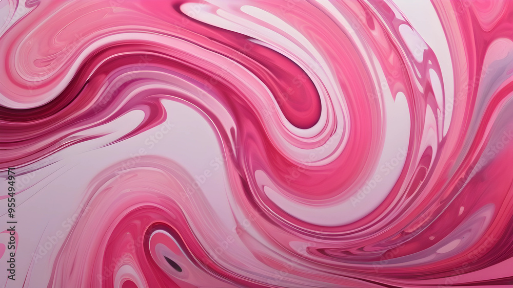 Obraz premium pink paint swirl background