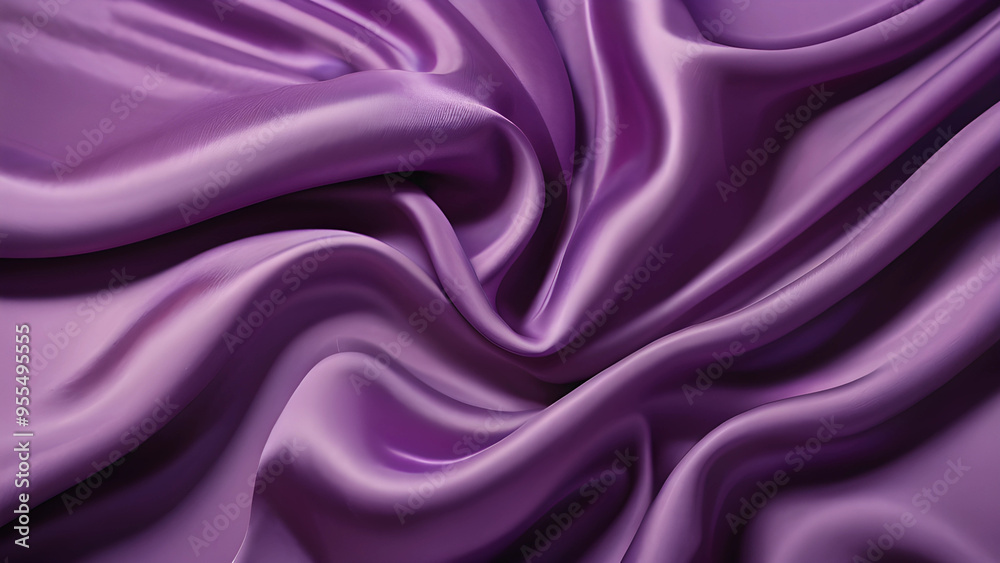 Obraz premium purple wrinkled silk fabric folds background