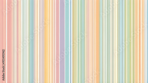 Wallpaper Mural pastel colored vertical stripes background Torontodigital.ca