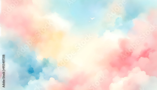 Softly Blended Light Color Gradient