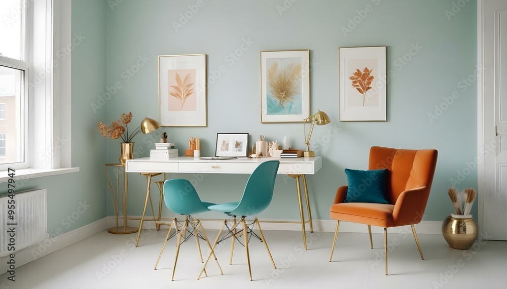 Photo interior modern design room 3d illustration Photo interior modern design room 3d illustration