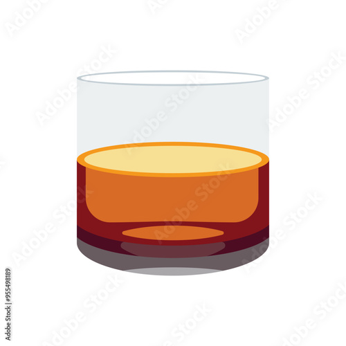tumbler glass scotch whisky vector emoji