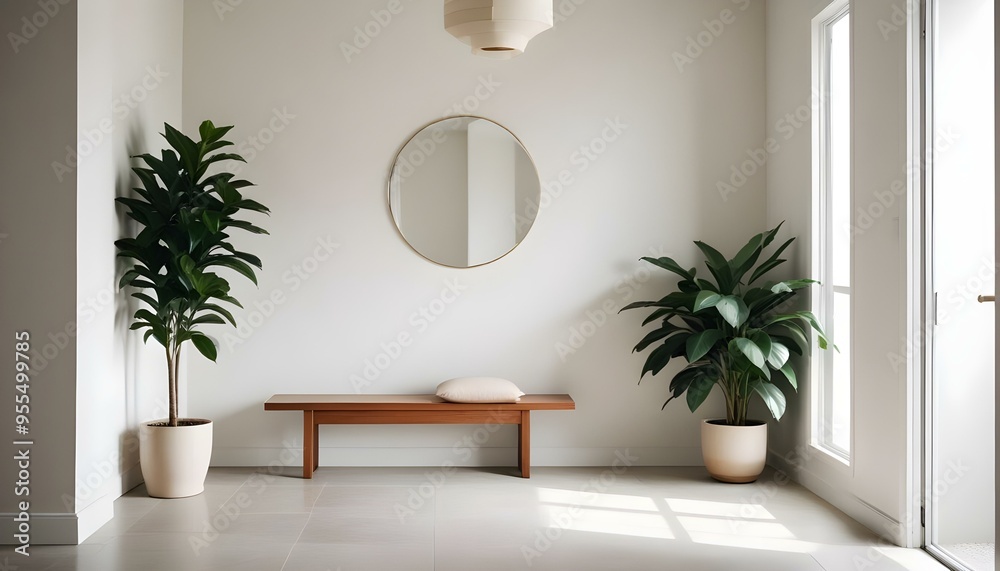 Photo interior modern design room 3d illustration Photo interior modern design room 3d illustration