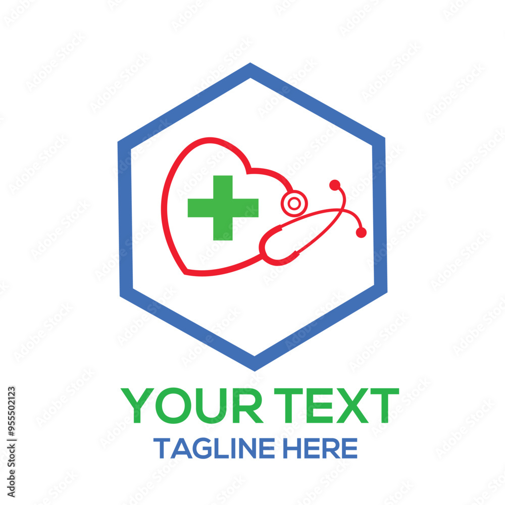 Healthcare medical logo vector art illustration Healthcare medical logo vector art illustration