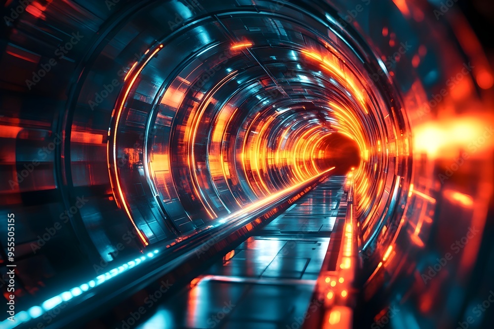 Luminous Futuristic Circular Tunnel with Sense of Depth,Movement and Energy for Banner,Poster or Presentation Luminous Futuristic Circular Tunnel with Sense of Depth,Movement and Energy for Banner,Poster or Presentation