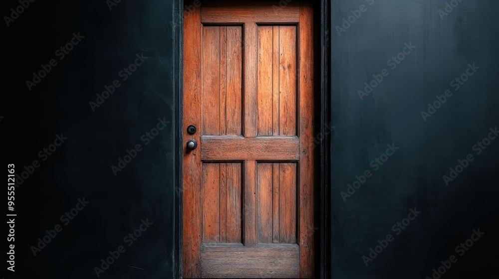 A weathered, old wooden door with a rustic texture standing in a dark hallway, evoking a sense of history, mystery, and past times, suited for vintage themes. A weathered, old wooden door with a rustic texture standing in a dark hallway, evoking a sense of history, mystery, and past times, suited for vintage themes.
