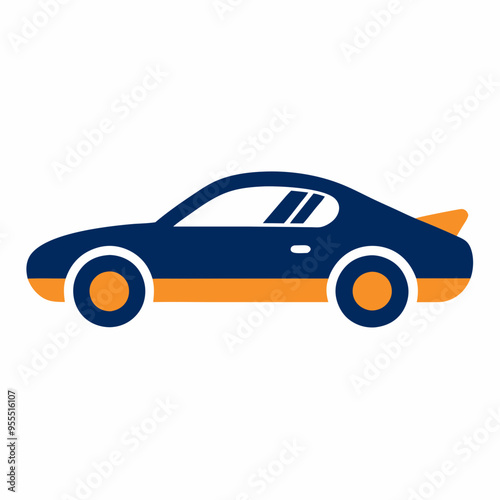 Car Paint Job Icon Vector Art on White Background