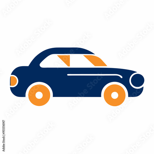Car Paint Job Icon Vector Art on White Background
