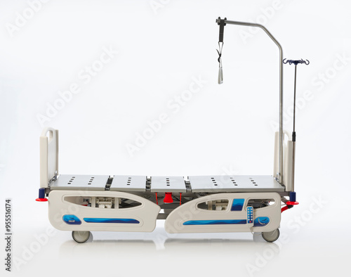 Functional Hospital and patient bed and medical supplies