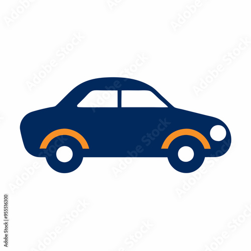 Car Paint Job Icon Vector Art on White Background