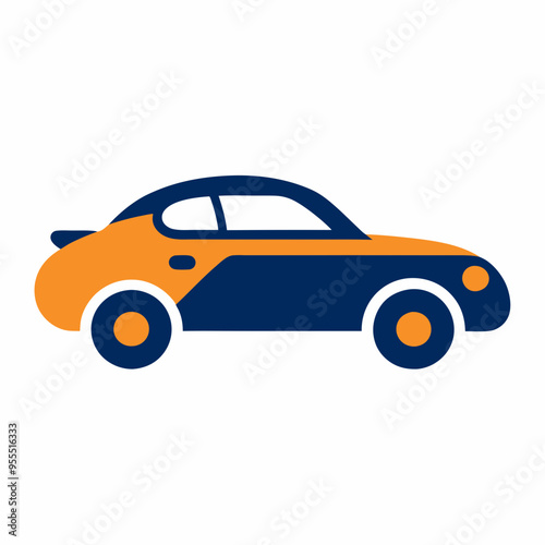 Car Paint Job Icon Vector Art on White Background