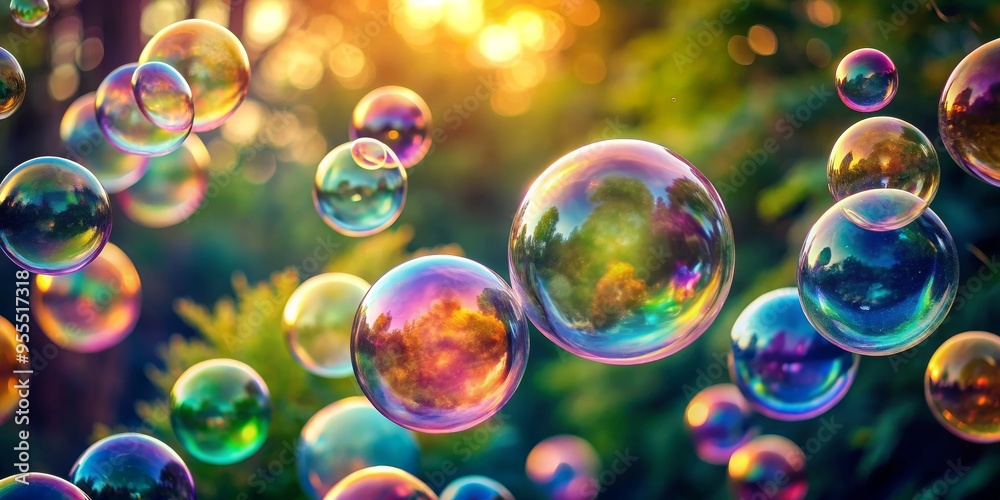 Sunlight Shimmering Through Iridescent Bubbles, Nature's Reflection, Colorful, Bubbles, Summer, Joy , Bubbles Sunlight Shimmering Through Iridescent Bubbles, Nature's Reflection, Colorful, Bubbles, Summer, Joy , Bubbles