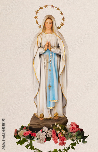 Obraz na płótnie Virgen de Lourdes