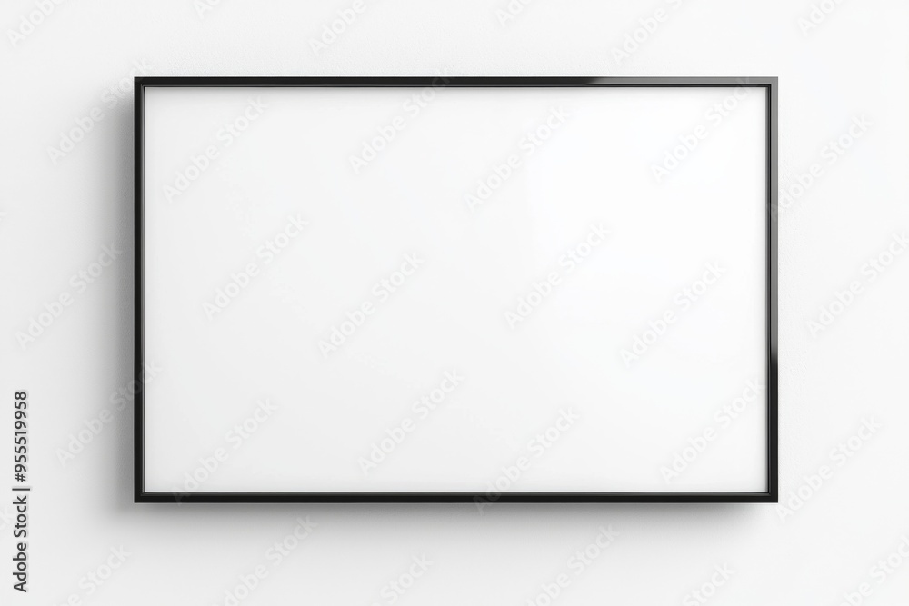 TV screen mockup on isolated background created with Generative AI TV screen mockup on isolated background created with Generative AI
