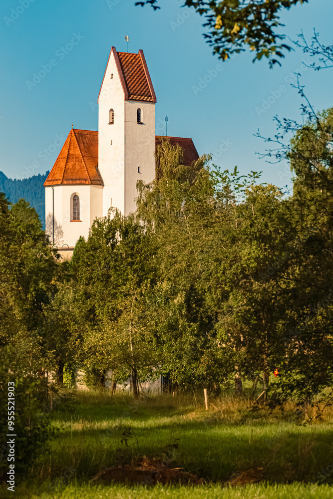 Church on a sunny summer day at Grainbach, Samerberg, Rosenheim, Bavaria, Germany Church on a sunny summer day at Grainbach, Samerberg, Rosenheim, Bavaria, Germany