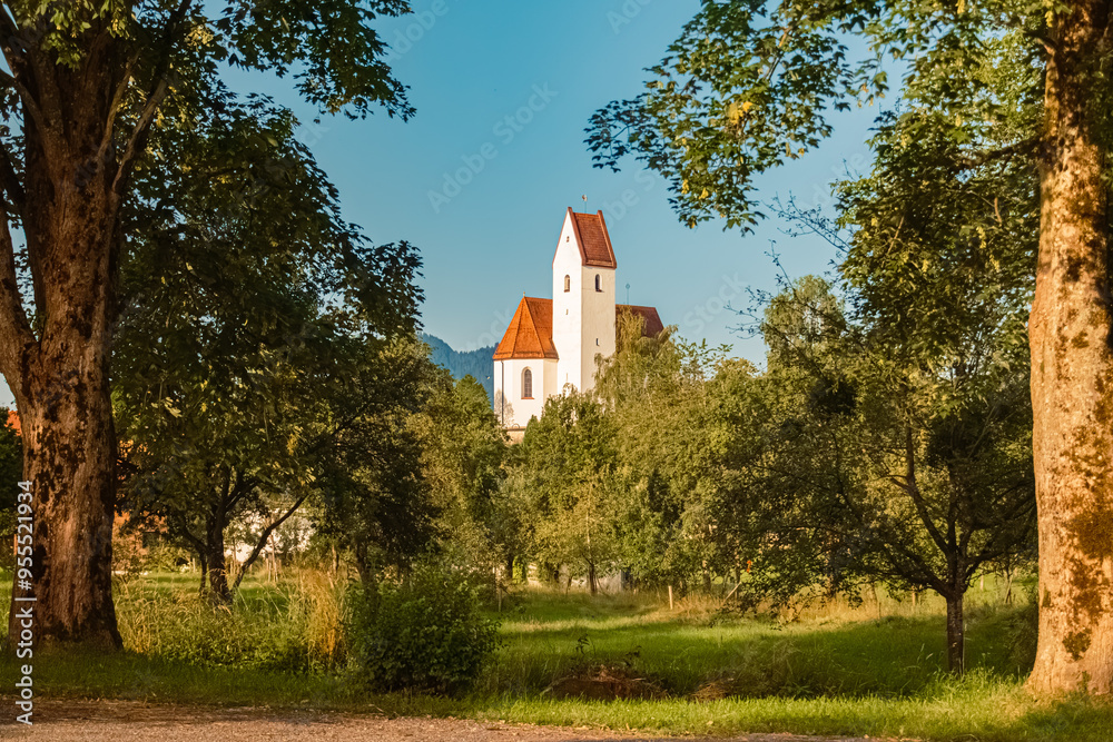 Church on a sunny summer day at Grainbach, Samerberg, Rosenheim, Bavaria, Germany Church on a sunny summer day at Grainbach, Samerberg, Rosenheim, Bavaria, Germany