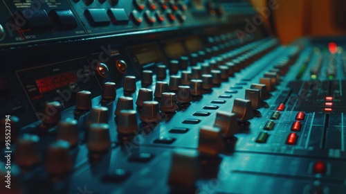 audio mixing board