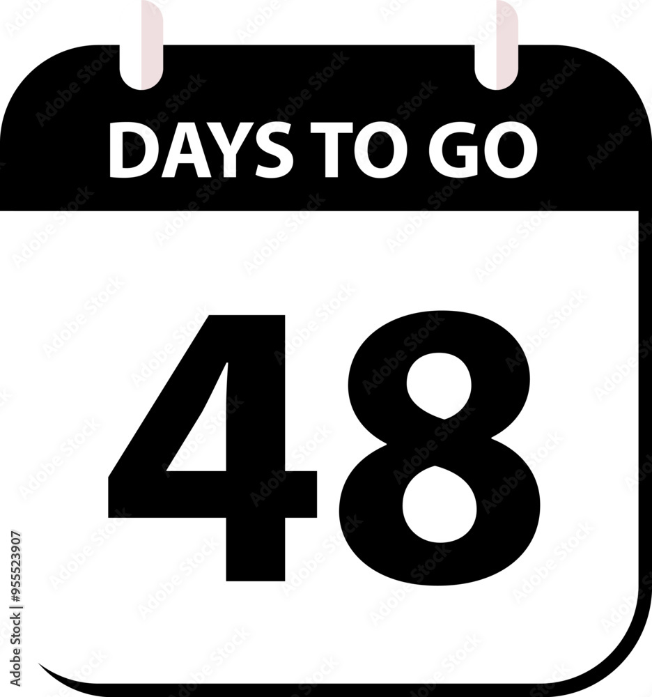 Countdown days left banner. Count time sale. Days to go. Countdown scoreboard timer. Vector illustration. Countdown days left banner. Count time sale. Days to go. Countdown scoreboard timer. Vector illustration.