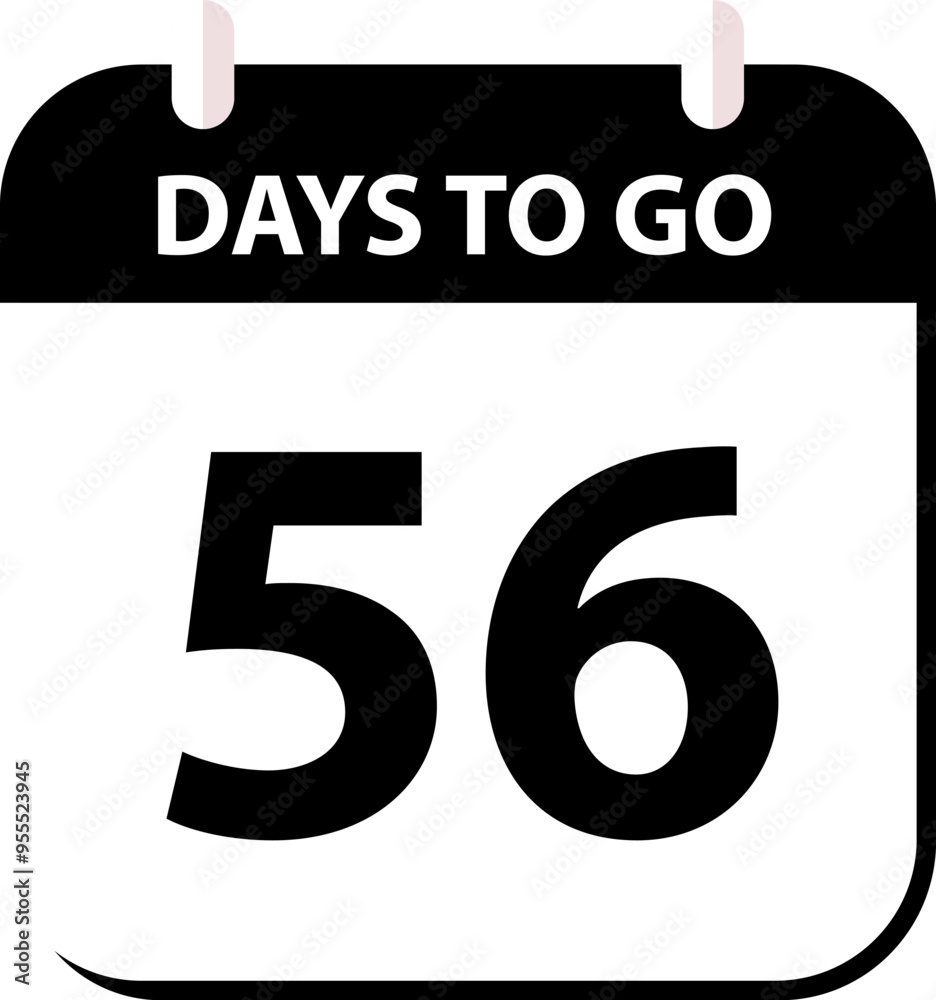 Countdown days left banner. Count time sale. Days to go. Countdown scoreboard timer. Vector illustration.