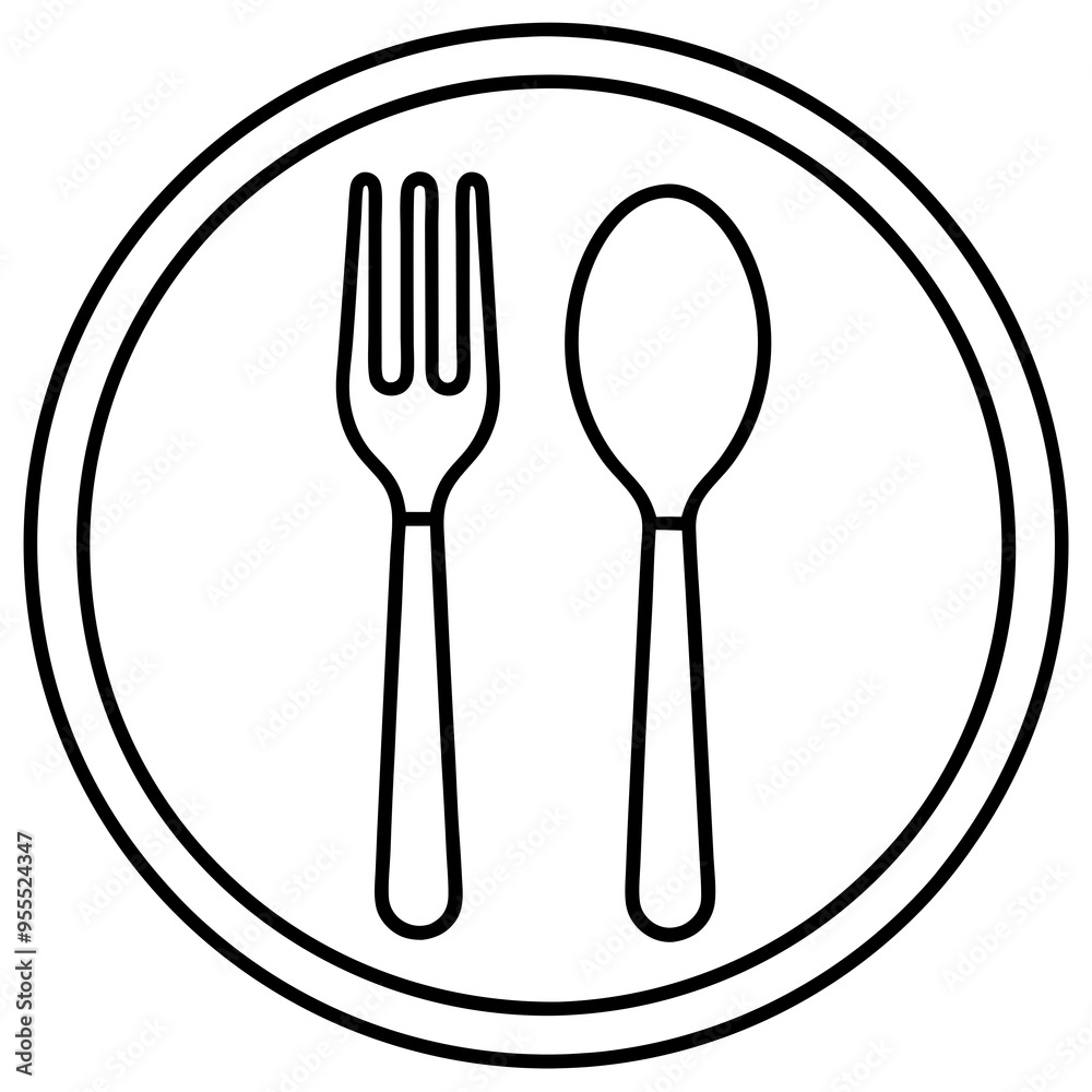 Cutlery Icon Vector Art