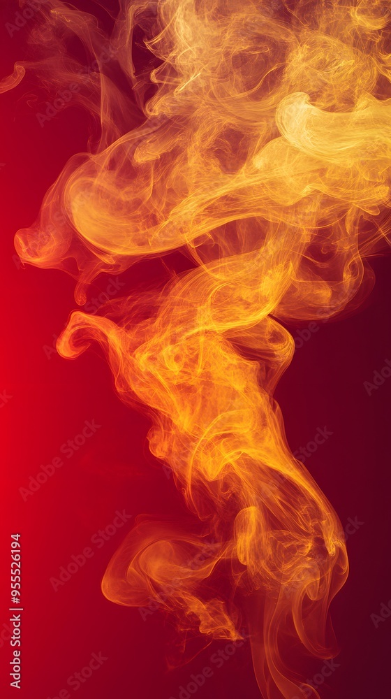 Yellow Smoke on Red Background, Abstract Image, Texture, Pattern, Wallpaper, Cover and Screen for Smartphone, PC, Laptop, 9:16 and 16:9 Format Yellow Smoke on Red Background, Abstract Image, Texture, Pattern, Wallpaper, Cover and Screen for Smartphone, PC, Laptop, 9:16 and 16:9 Format