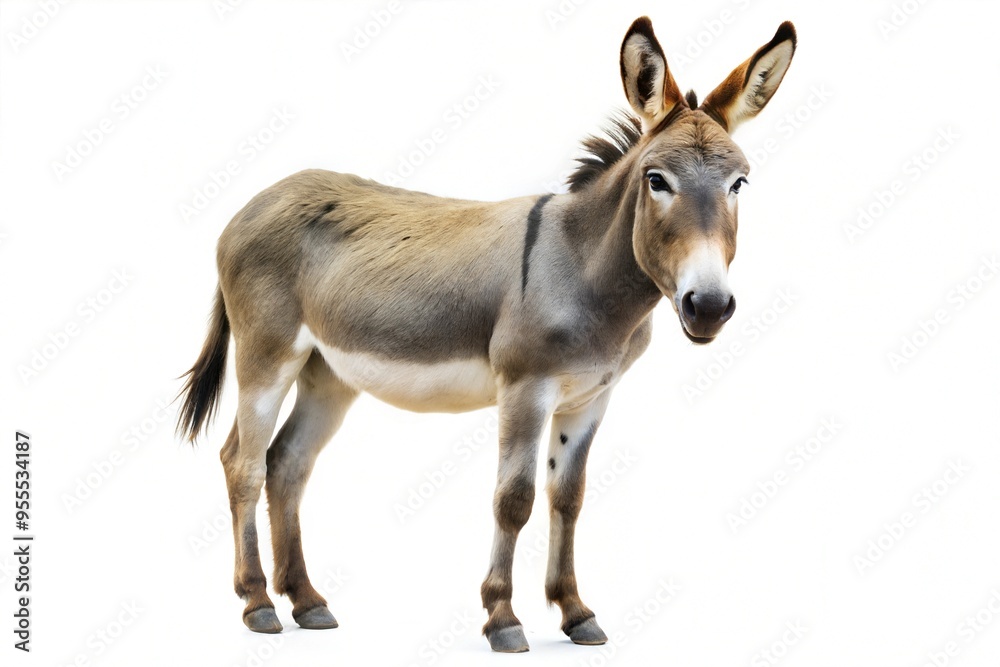 Donkey isolated on a pure white background
Donkey isolated on a pure white background