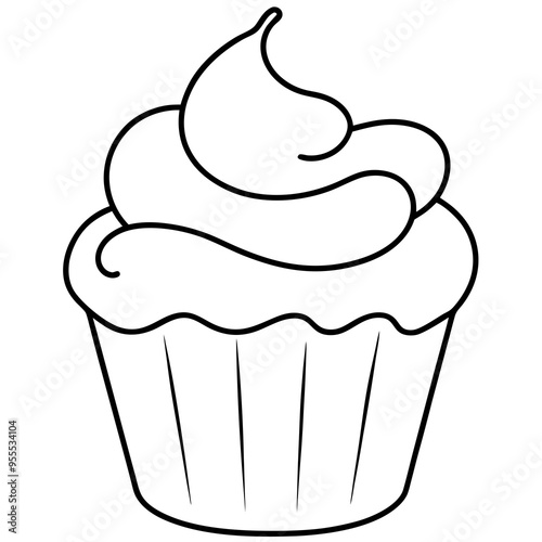 cupcake with cream