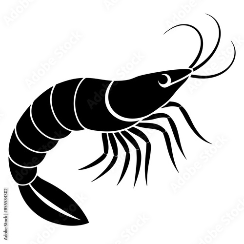 shrimp vector illustration