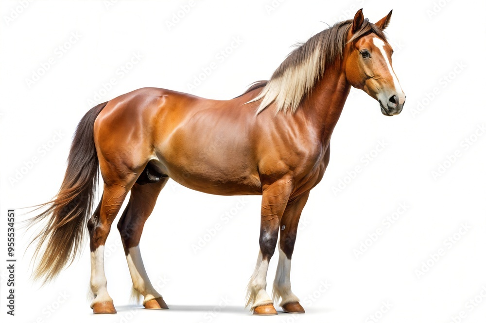 Horse isolated on a pure white background
Horse isolated on a pure white background