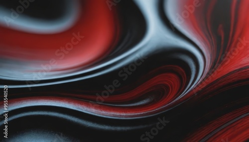 Abstract red and black swirly background.