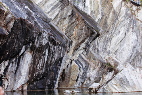 Mountain Park Ruskeala Marble Quarry, Karelia, marble, nature. photo