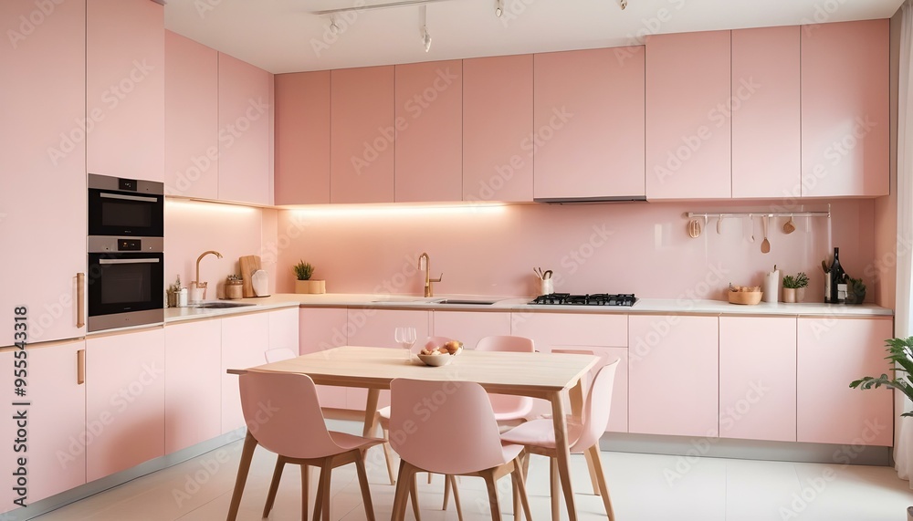 Fototapeta premium Photo interior modern design room 3d illustration