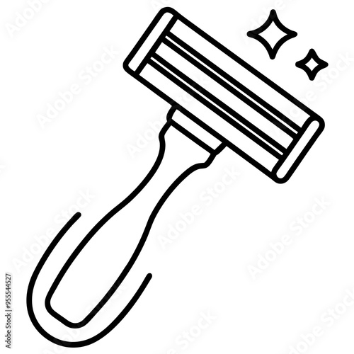 Shaving Icon - Vector Art Illustration