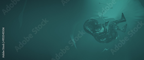 Human embryo. The theme of reproduction and continuation of the human race