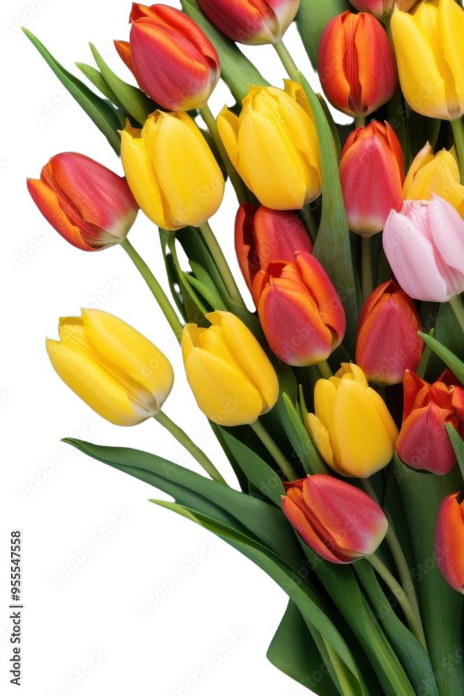 PNG Bouquet of tulips flower petal plant. PNG Bouquet of tulips flower petal plant.