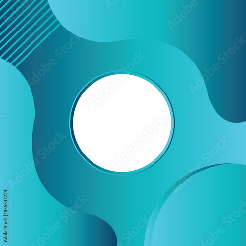 Wallpaper Mural Abstract modern graphic element. Dynamical colored white circle and waves Free Torontodigital.ca