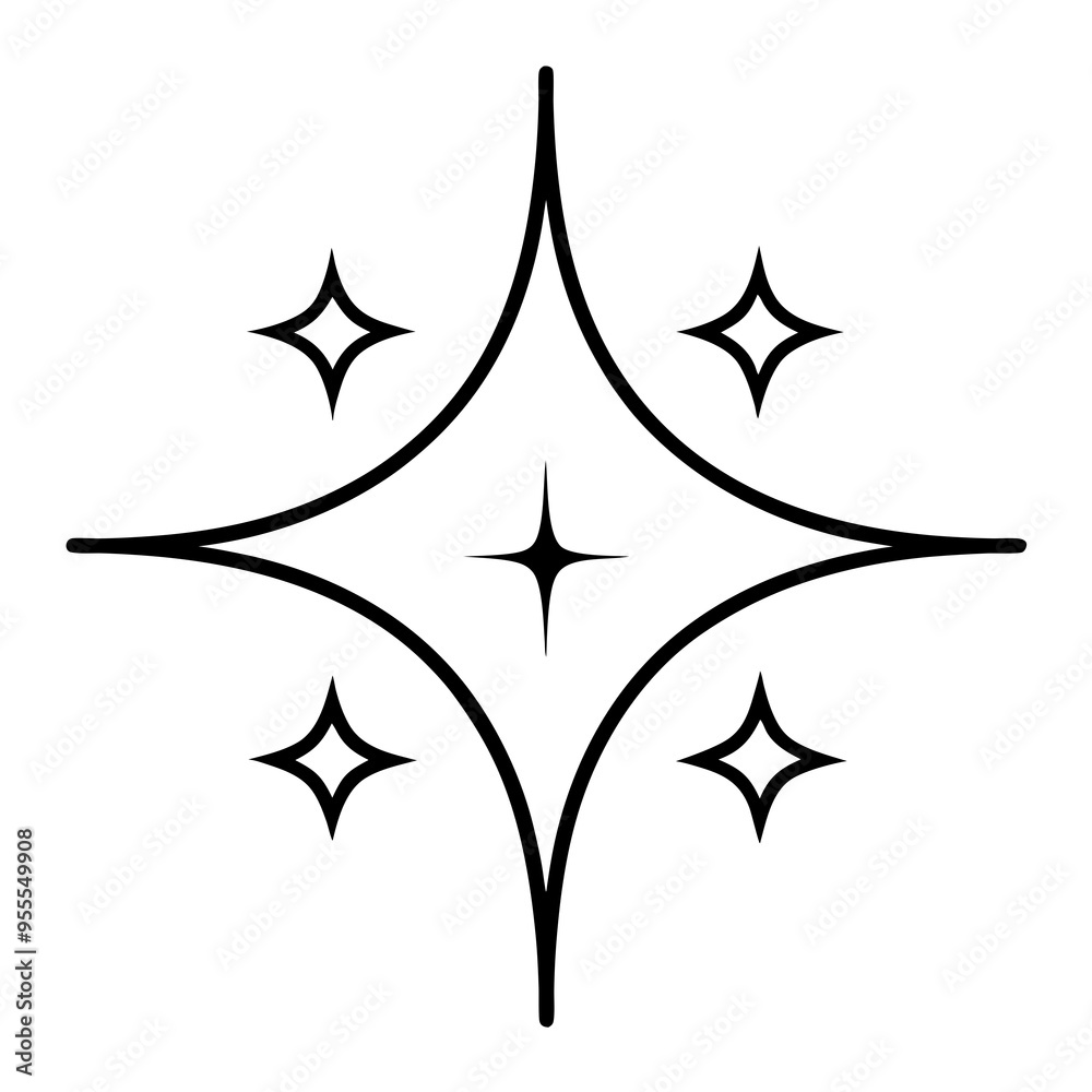 Sparkling Art Vector Icon Sparkling Art Vector Icon