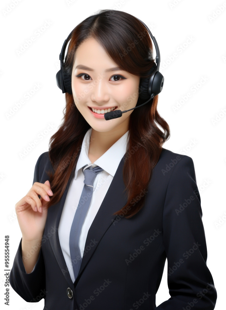 PNG An business casual style Japanese businesswoman as call center staff photography headphones portrait. PNG An business casual style Japanese businesswoman as call center staff photography headphones portrait.