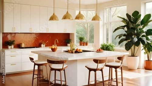 Photo interior modern design room 3d illustration