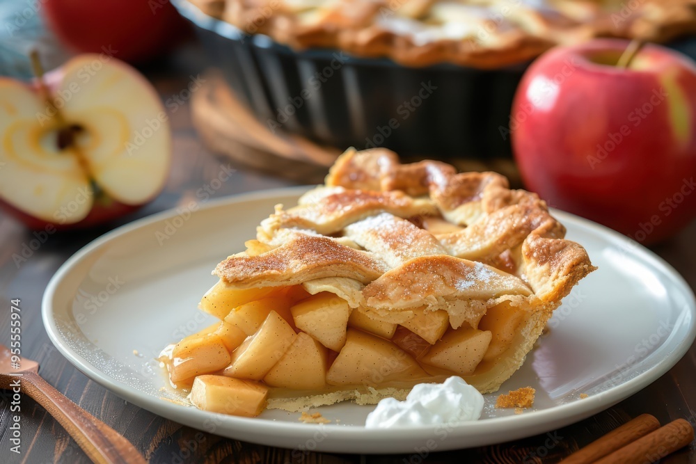 Apple pie, with its flaky crust and sweet apple filling, is a beloved dessert that symbolizes comfort and tradition Apple pie, with its flaky crust and sweet apple filling, is a beloved dessert that symbolizes comfort and tradition