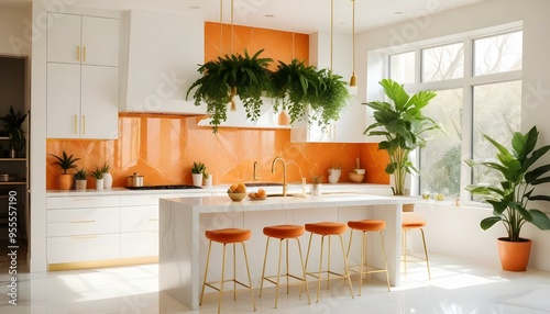 Photo interior modern design room 3d illustration