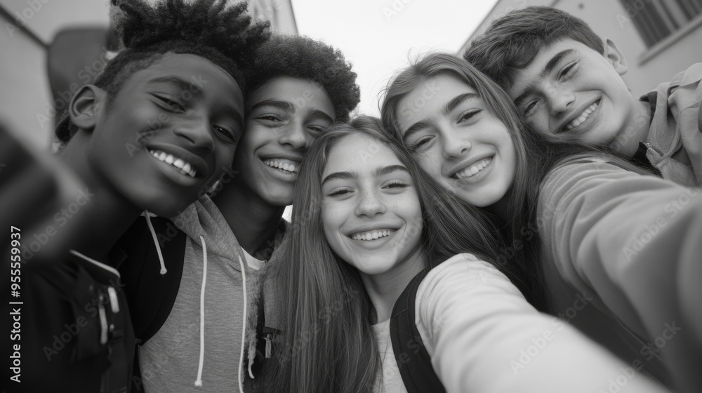 Group of Friends Taking a Selfie Group of Friends Taking a Selfie