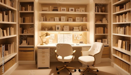 Photo interior modern design room 3d illustration