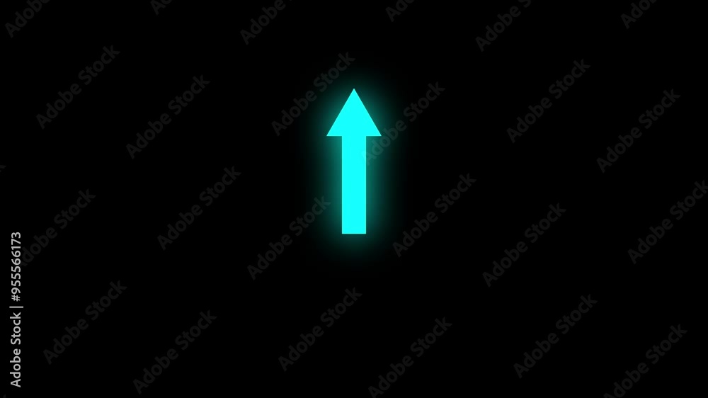Sweep left and right animation silhouette arrow road sing. Left or right direction arrow on black background. Sweep left and right animation silhouette arrow road sing. Left or right direction arrow on black background.